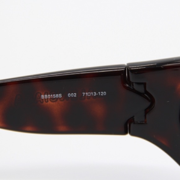 NEW BB0158S 002 SHIELD BALENCIAGA SUNGLASSES BB0158S BROWN - Picture 10 of 12